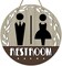Restroom Door Sign Wooden Hanging Decor – Unisex Men & Women Bathroom Washroom Plaque, Rustic Farmhouse Indoor Business Toilet Door Hanger for Home, Office, Café & Public Washroom Wall Decor
